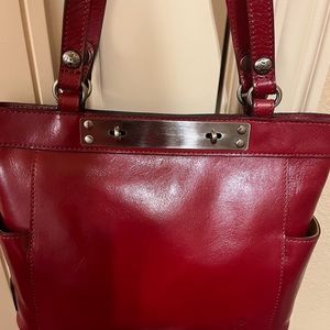 Red handbag